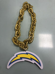 סיטונאי 32 אופיה צוות של logo nfl שרשרת גדולה היפ הופ 3d eva קצף שרשראות אופנה תכשיטים afc דנבר ברונקוס - Product Image 2