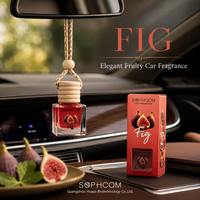 Diffuseur de parfum pour voiture suspendu 8ml en verre avec bouchon en bois, diffuseur d'huiles essentielles pour rétroviseur, rafraîchisseur d'air naturel, cadeau