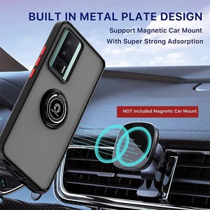 Per Xiaomi Redmi K70 K60 K50 K40 K20 Pro K70E K40S Poco X6 F5 <span class=keywords><strong>Mi</strong></span> <span class=keywords><strong>9T</strong></span> Pro <span class=keywords><strong>Cover</strong></span> opaca antiurto custodia posteriore ibrida con anello - Product Image 3