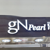 Enseigne 3D Led Frontlit personnalisée avec lettres commerciales Enseigne Led Frontlit sans monture pour le design de marque d'entreprise