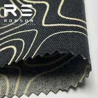 Tissu pour sac à dos en nylon 500D noir topographie / camouflage jungle tactique en Cordura