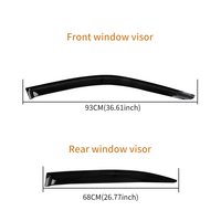 Deflector de Ventana de Coche Acrílico, Visera para Ventana, Parasol Acrílico, Accesorios para Coche, Visera para Puerta para NISSAN MAXIMA 2010-2015