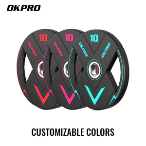 Set di Piastre Pesi in PU Uretano Premium per Sollevamento Pesi, per Palestre Commerciali e Competizioni, Vendita all'Ingrosso - Product Image 3