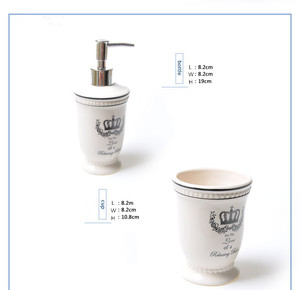 JIA SHUN-productos <span class=keywords><strong>de</strong></span> baño para casa y hotel, juego <span class=keywords><strong>de</strong></span> accesorios para el baño, adhesivos <span class=keywords><strong>de</strong></span> <span class=keywords><strong>corona</strong></span> <span class=keywords><strong>de</strong></span> cerámica esmaltada, color blanco, 4 piezas - Product Image 2