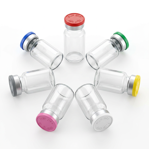 Multi Shade Embossed Top Easy Tear Flip Off Lids for Peptide Biotech Lab Glass Xilin Vial Specimen Storage Matching Caps - Product Image 2