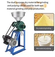 Broyeur de maïs à usage domestique, petite échelle, double usage humide et sec, machine à pulper les soja, moulin à farine multigrains, moteur