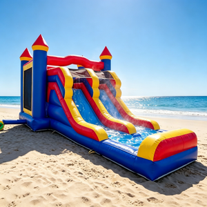 Tobogán Inflable para Niños, Piscina de Agua para Exteriores, Centro de Juegos Divertido para el Patio Trasero, Fiesta de Verano, <span class=keywords><strong>Parque</strong></span> Acuático - Product Image 5