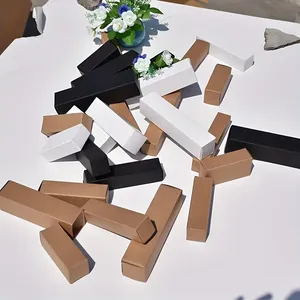 Exquisite Kraft Paper Boxes for Cosmetics Perfumes Food Rectangular Universal White Black Brown-for Lipstick Gift Set Packaging - Product Image 3