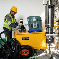Fendeuse de pierres hydraulique compacte pour opérations de brisage de roches dans des espaces étroits