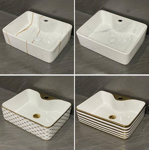 Lavabo Rectangular de Cerámica para Sobre Encimera con Certificación CUPC, Lavabo para Baño, Uso Comercial y Hotelero - Product Image 5