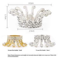 Support de rangement pour pinceaux de nail art en strass, repose-stylo de manucure, support pour outils de nail art