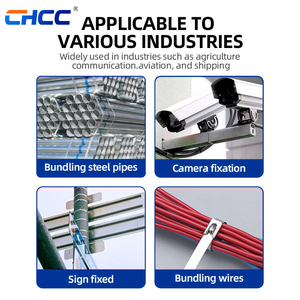 Fascetta stringicavo in acciaio inox 304 4.6*300 autobloccante con fibbia a sfera in <span class=keywords><strong>metallo</strong></span> - Product Image 4