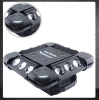 12er-Set RGBW Shutter LED Strobe Laser Licht 350W DMX512 Steuerung 20Hz Rot/Grün Storm Spider Beam Moving Head DJ Bühnenbeleuchtung