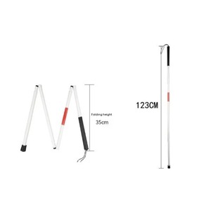 New Manufacturer Direct Sales Medical Convenient Blind Person Folding Guide Cane with Light - Product Image 6