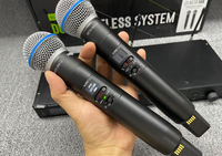 Microphone sans fil double tête SLXD4D BETA58A à véritable diversité pour spectacles sur scène, microphone sans fil pour performances en direct