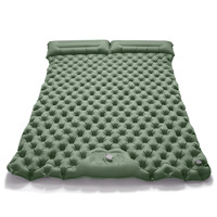 Matelas de camping gonflable individuel avec pompe à pied, en nylon 40D et TPU, imperméable, épaissi, ultra-léger, pour pique-nique, randonnée et couchage en extérieur