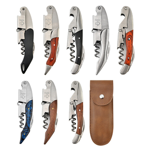 <span class=keywords><strong>Tire</strong></span>-<span class=keywords><strong>bouchon</strong></span> en métal à manche en bois en gros Ouvre-bouteille de vin vierge pour cadeau de désherbage - Product Image 1