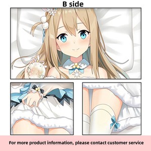 Fodere per <span class=keywords><strong>cuscini</strong></span> ChamXue: <span class=keywords><strong>Federe</strong></span> rettangolari con stampa di ragazza anime, cartone animato, personaggio femminile, per la casa, stile 2D, <span class=keywords><strong>simpatiche</strong></span> - Product Image 4