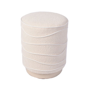 CARLFORD Pouf rond moderne en <span class=keywords><strong>velours</strong></span> pour chambre à coucher et hôtel, banc ottoman pour salon, repose-pieds, pouf de coiffeuse, ottoman de rangement - Product Image 4