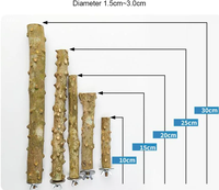 Perchoirs à oiseaux en bois naturel pour perroquet en bois perroquet support branches perruche Cage perchoir accessoires pour petits oiseaux