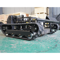 Tondeuse à gazon télécommandée tout-terrain Longjie 608-90A, 22 chevaux, largeur de coupe 90 cm, tondeuse à chenilles tout-terrain