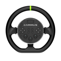 Volant de course en aluminium CAMMUS C5 avec base de volant à entraînement direct de 5 Nm pour jeux PC