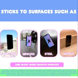 Porte-cartes de téléphone en silicone flexible <span class=keywords><strong>TikTok</strong></span> Vidéo Selfie Support de bureau Portefeuille magnétique mains libres Support d'aspiration Mode de maintien - Product Image 6