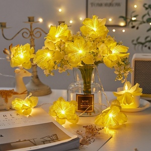 LED Simulation Tuberose Flower Light <b>String</b> New Year Christmas Wedding Holiday Party Home <b>Garden</b> Decoration Wedding Lighting - Product Image 4