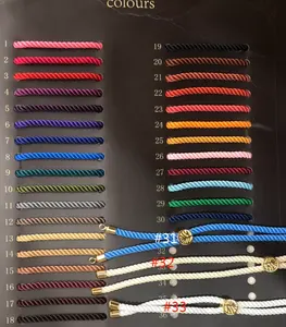 Оптовая продажа, многоцветный веревочный шнур, браслет, кружевной шнурок, браслет, ювелирные изделия для женщин