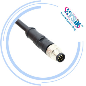 Kabel foil 8 Lurus M8 "Pria Wanita steker dicetak kebesaran kabel Coding dengan ujung gratis timah terbang Pigtail - Product Image 5