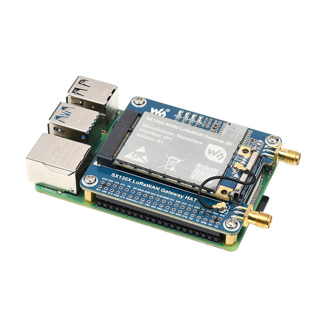 Raspberry Pi 4B LoraWAN Getway Module SX1302/1303 Wireless Communication Expansion Board For Raspberry Pi 868/915