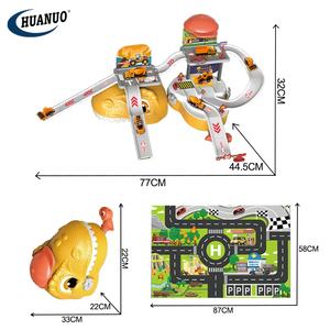 Enfants 59 pièces 3 en 1 <span class=keywords><strong>dinosaure</strong></span> stockage valise <span class=keywords><strong>Garage</strong></span> Parking alliage Diecase pelle ingénierie <span class=keywords><strong>voiture</strong></span> jouets avec carte - Product Image 5