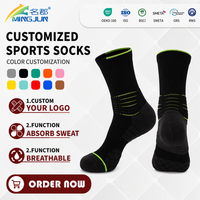 Chaussettes de sport personnalisées en gros pour hommes et femmes – Compression de qualité, logo imprimé, grip tendance, broderie pour le football