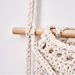 Bohemian Woven Rattan Fruit <b>Basket</b> Wall Mounted Rectangle Food Container Hanging <b>Storage</b> - Product Image 2