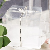 Boîte d'emballage à gâteaux transparente, en plastique, multicolore, transparente, personnalisée, 10 pièces
