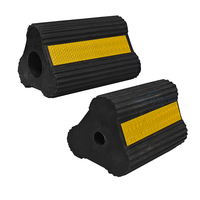 Cales de roue d'avion en caoutchouc personnalisées pour support au sol, avec corde en nylon antidérapante de 16 cm, pour véhicules, de fabrication industrielle