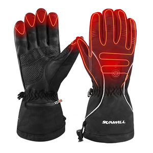 Chauffe-mains d'hiver Gants chauffants électriques <span class=keywords><strong>de</strong></span> <span class=keywords><strong>ski</strong></span> <span class=keywords><strong>de</strong></span> snowboard Gants <span class=keywords><strong>de</strong></span> <span class=keywords><strong>ski</strong></span> chauffants en cuir rechargeables pour femmes - Product Image 1