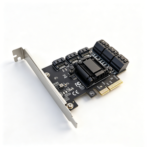 Carte d'extension PCIe3.0 <span class=keywords><strong>X2</strong></span> vers 9 SATA3 ASMedia 6 Gb/s, contrôleur PCIe STA non-<span class=keywords><strong>RAID</strong></span> pour ordinateur de bureau III, remplaçable à chaud et bootable - Product Image 2