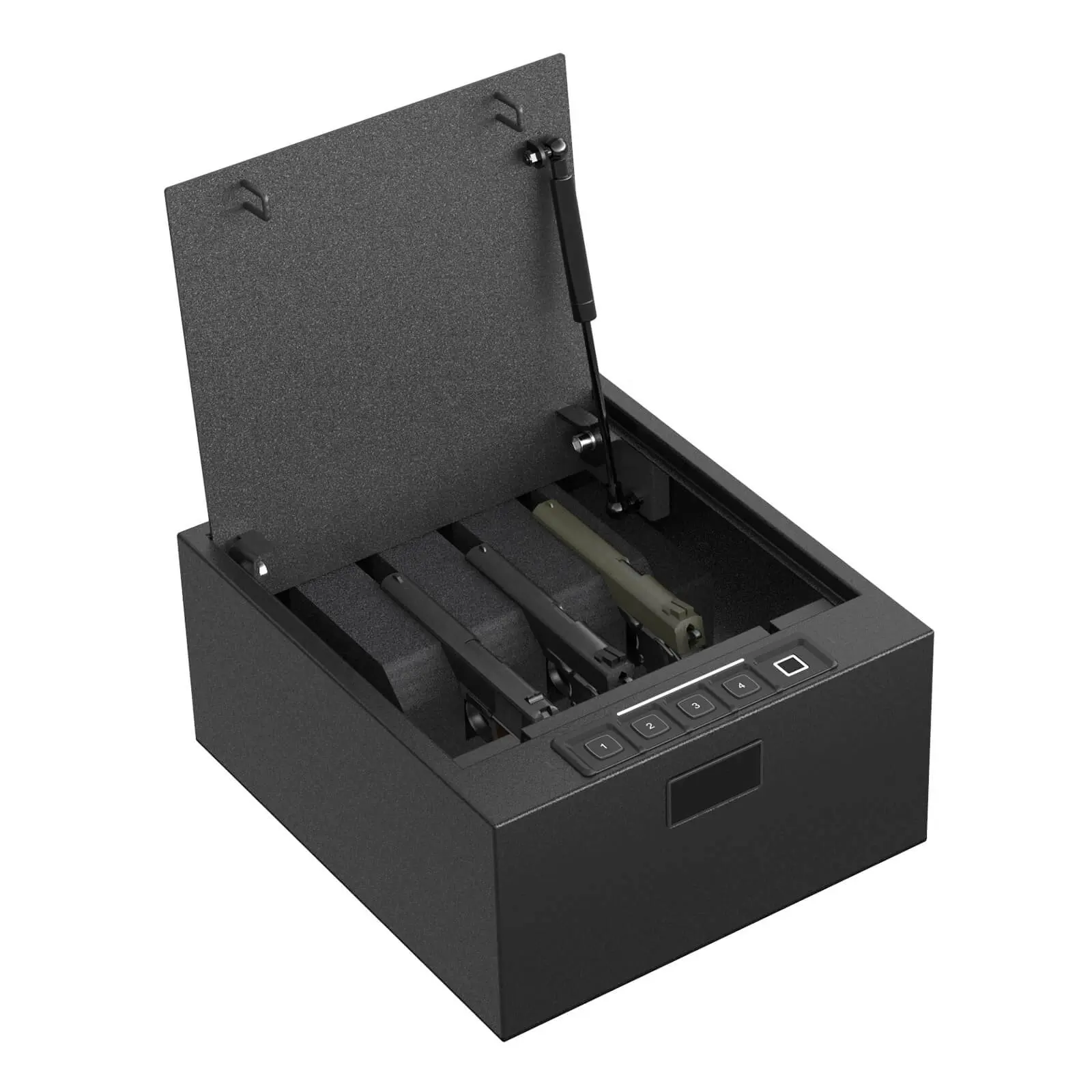 Cofre de arma biométrico personalizado para pistola, cofre com teclado digital com abertura superior