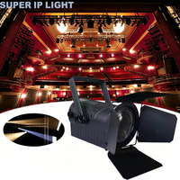 Lumière LED COB silencieuse sans ventilateur 100W avec zoom motorisé 15-30 °   CRI≥95 DMX512 pour studio à domicile