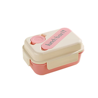 Boîte à lunch Bento en plastique 800ml micro-ondable pour étudiants et écoliers avec cuillère
