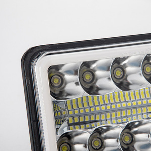 ไฟหน้า LED สี่เหลี่ยม 5 นิ้ว แบบสามแถว พร้อมวงแหวน Angel Eye ไฟสูง-ต่ำ สำหรับรถบรรทุกและรถออฟโรด - Product Image 3