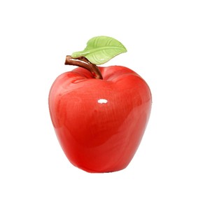 Adorno Decorativo de Cerámica con Forma de Manzana, 2 Piezas, Decoración de Mesa para el Hogar, Estilo Contemporáneo, Regalo de Inauguración de Casa - Product Image 4