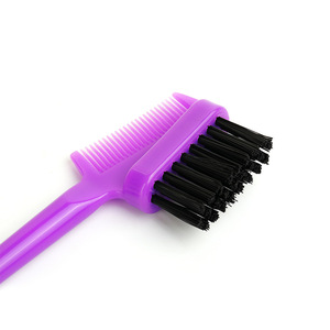 Brosse de contrôle des bords de queue de rat 3 en 1 avec logo personnalisé outils de coiffure de salon de coiffure brosses à sourcils <span class=keywords><strong>double</strong></span> face pour femmes vente en gros - Product Image 5