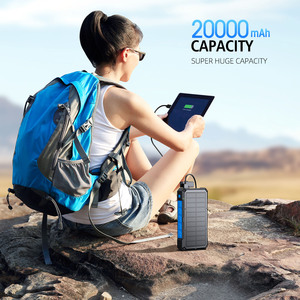 Tùy chỉnh năng lượng mặt trời ngân hàng điện 20000mAh PD 35 Wát nhanh chóng sạc pin gói với 15 Wát phí không dây ngân hàng điện & Trạm điện - Product Image 2