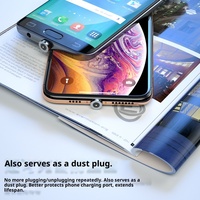 Câble magnétique rotatif à 360 degrés créatif 3-en-1 en cuivre nickelé avec design coudé, compatible Micro-USB et Type-C pour téléphones mobiles