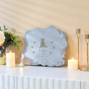 ペットの犬の墓石は、犬、猫、樹脂、模造石の素材、記念碑、創造的な工芸品のための言葉で刻むことができます - Product Image 4