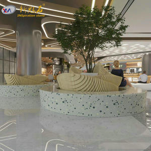 Nuevos Materiales de Construcción de Piedra, Banco de Terrazo Gris 19328364411, Uso Interior y Exterior - Product Image 3