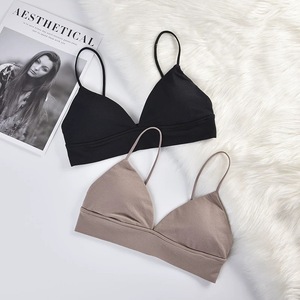 Nouvelle collection été 2025 – Camisole sexy sans couture en coton et élasthanne écologique pour femme, débardeur triangle français sans armatures et dos nu - Product Image 2