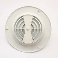 Grille ronde de diffuseur de plafond d'air de climatiseur de PVC